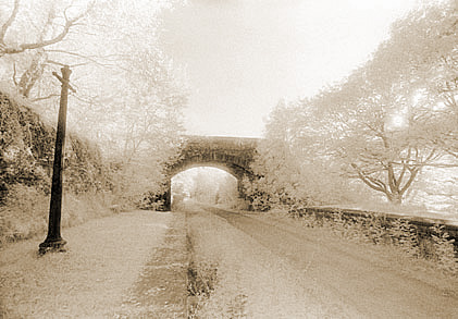 Disused railway station at Afan Argoed